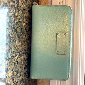 Kate Spade baby blue wallet.